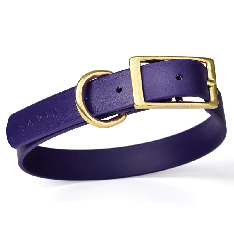 Viper Biothane Collar with Brass Hardware [V7001-1] : Labrador dog harness,  Labrador dog muzzle, Labrador dog collar, Dog leash