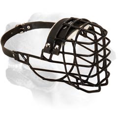 Buckled Wire Basket Muzzle For Bulldog
